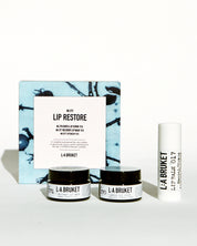 Gift set of all natural, organic and vegan lip care with lip scrub, mask & balm from the best of Sweden's coastal beauty brand, L:A Bruket (8514701623601)