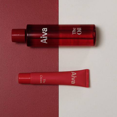The Duo from Aiva The Cream and The Oil Giftset multi purpose skincare with carefully blended organic Nordic plant extracts