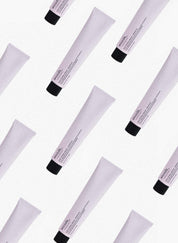 Pale lilac metal tube of all natural, organic vegan Daily Hydra Cream Sensitive to moisturise all skins, unisex , made by Woods Copenhagen. (8511151669553)