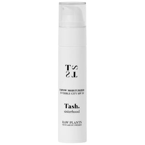 Daily moisturiser plus SPF 30 in a easy to use pump bottle to take in your bag this Empow City Moisturiser is all you need each day, from Raw Plants skincare brand Tash sisterhood.