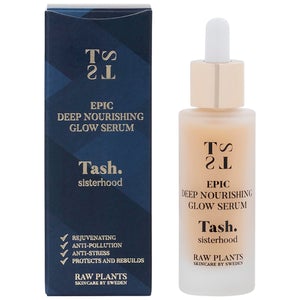 Peachy coloured skin serum gives a nourishing glow and rich treat to the skin from natural, vegan raw plants powered skincare Tash sisterhood.