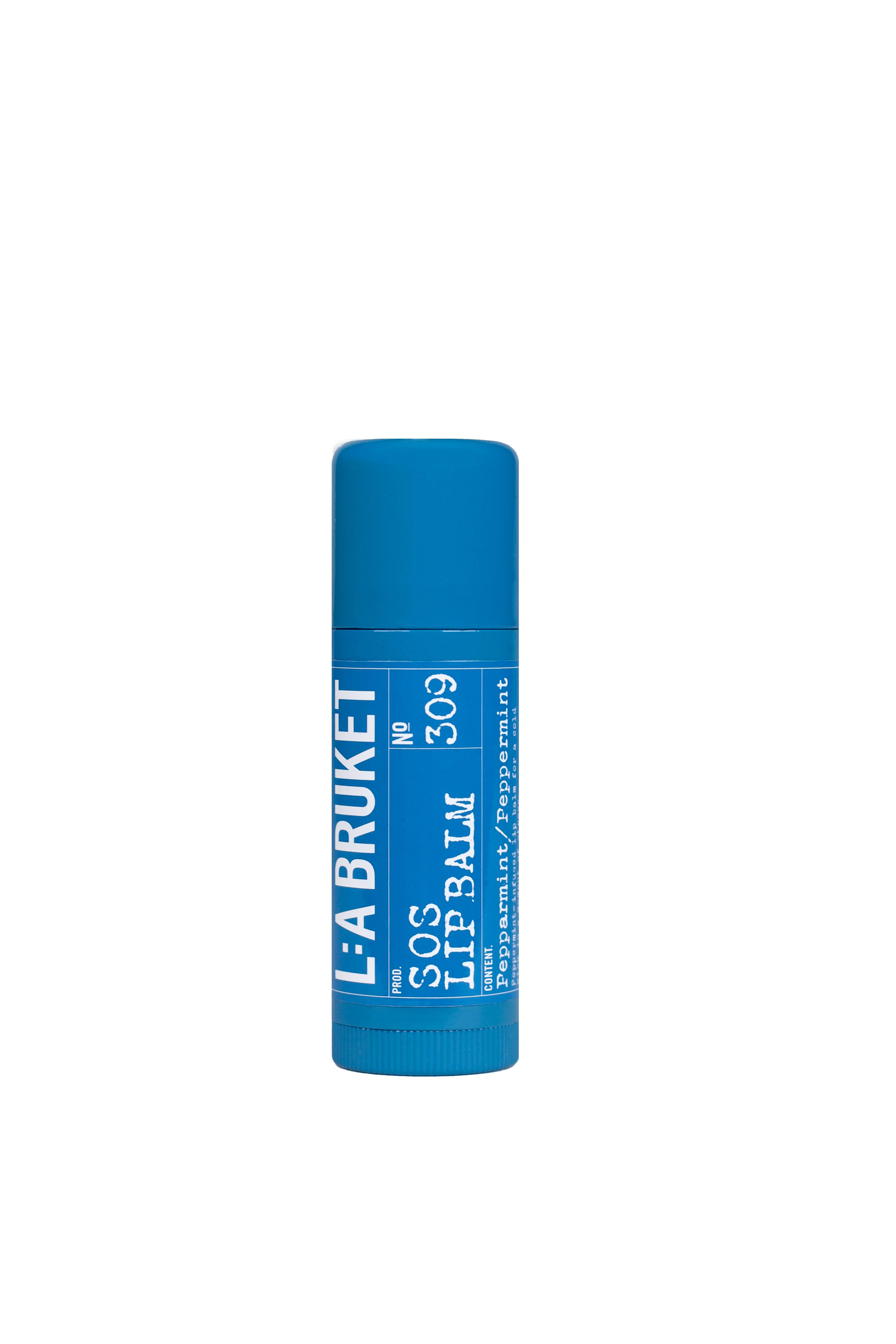 All natural, organic and vegan large sized Lip Balm with mint oils for a cooling sensory effect from Sweden's West Coast by the best selling L:A Bruket