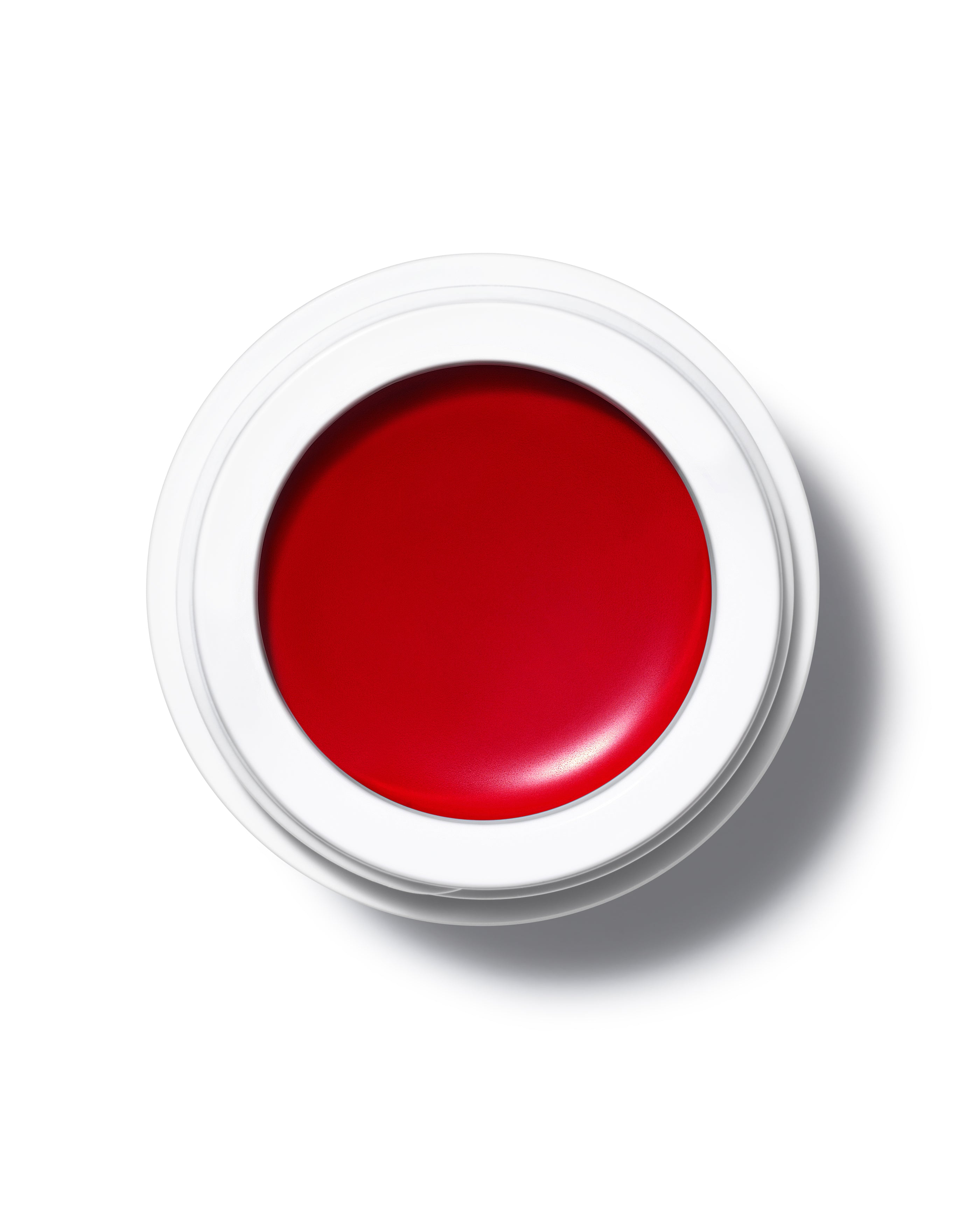 Warm red toned Alizarin, a multi use natural and organic lip cheek & eye colour in minimalist white pots from Swedish make up brand Manasi7