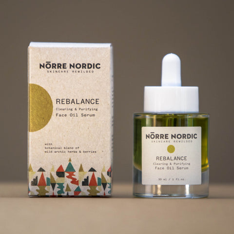 Balancing, clearing & purifying facial oil for problem acne skin made by hand from wild grown Finnish plants in small batches. Sustainable skincare