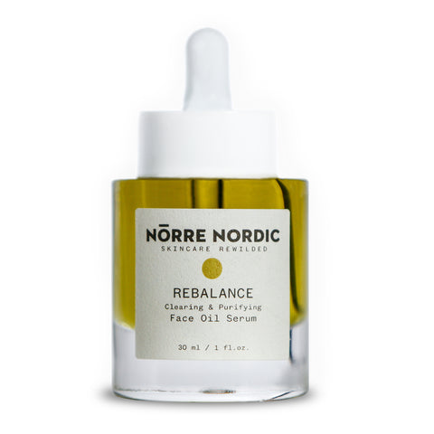 Balancing, clearing & purifying facial oil for problem acne skin made by hand from wild grown Finnish plants in small batches. Sustainable skincare