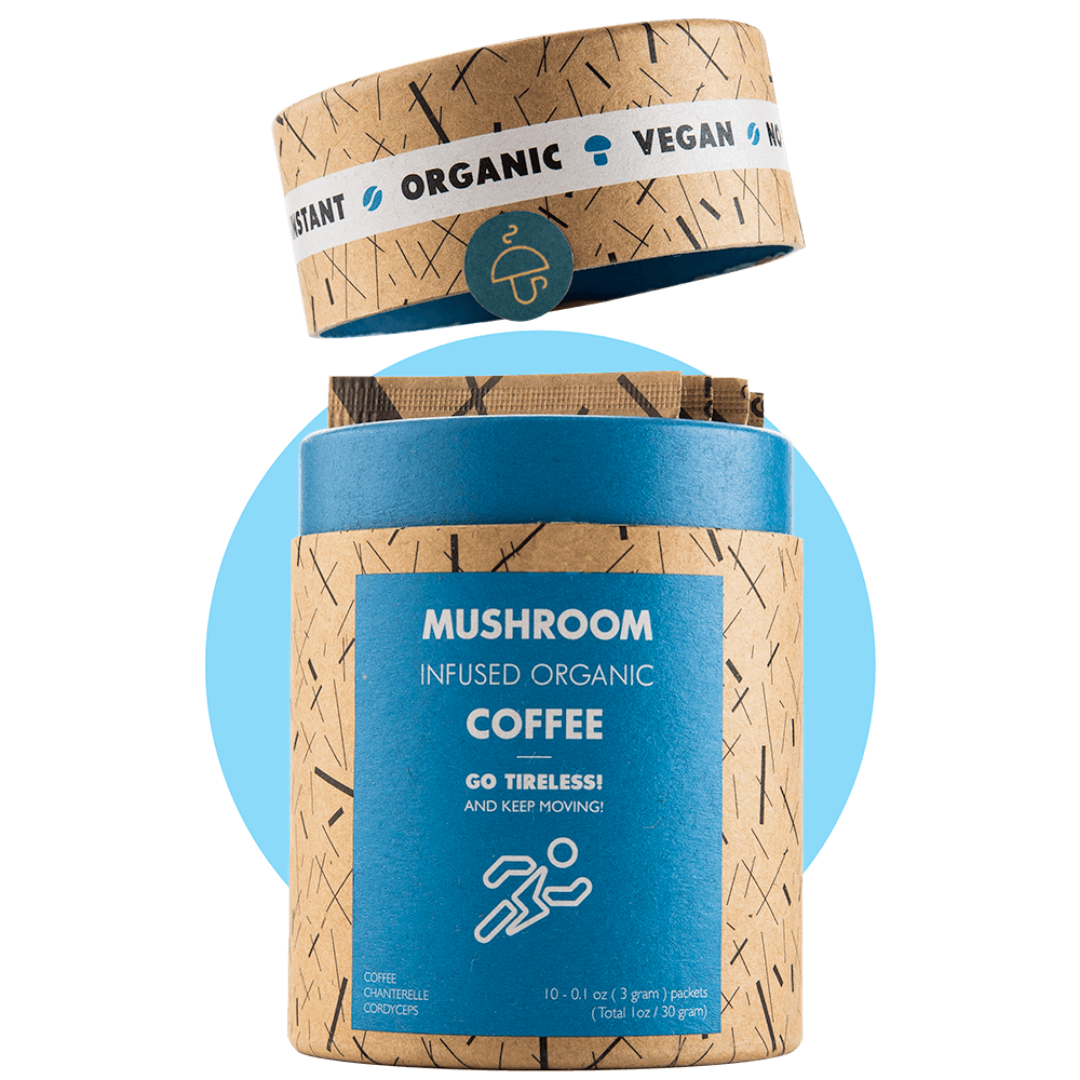 Go Tireless: Cordyceps and Chanterelle coffee