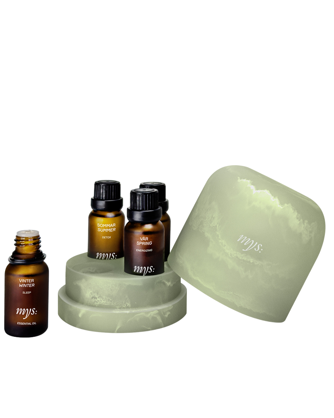 Essential oils holder + essences : Green