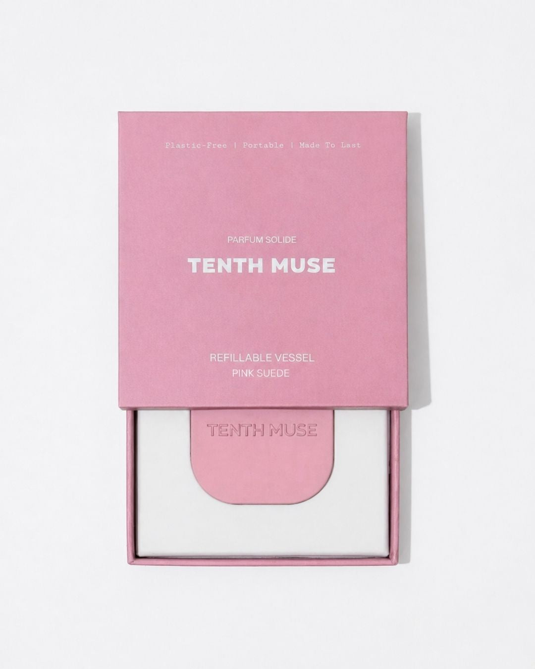 Refillable Vessel: Pink Suede