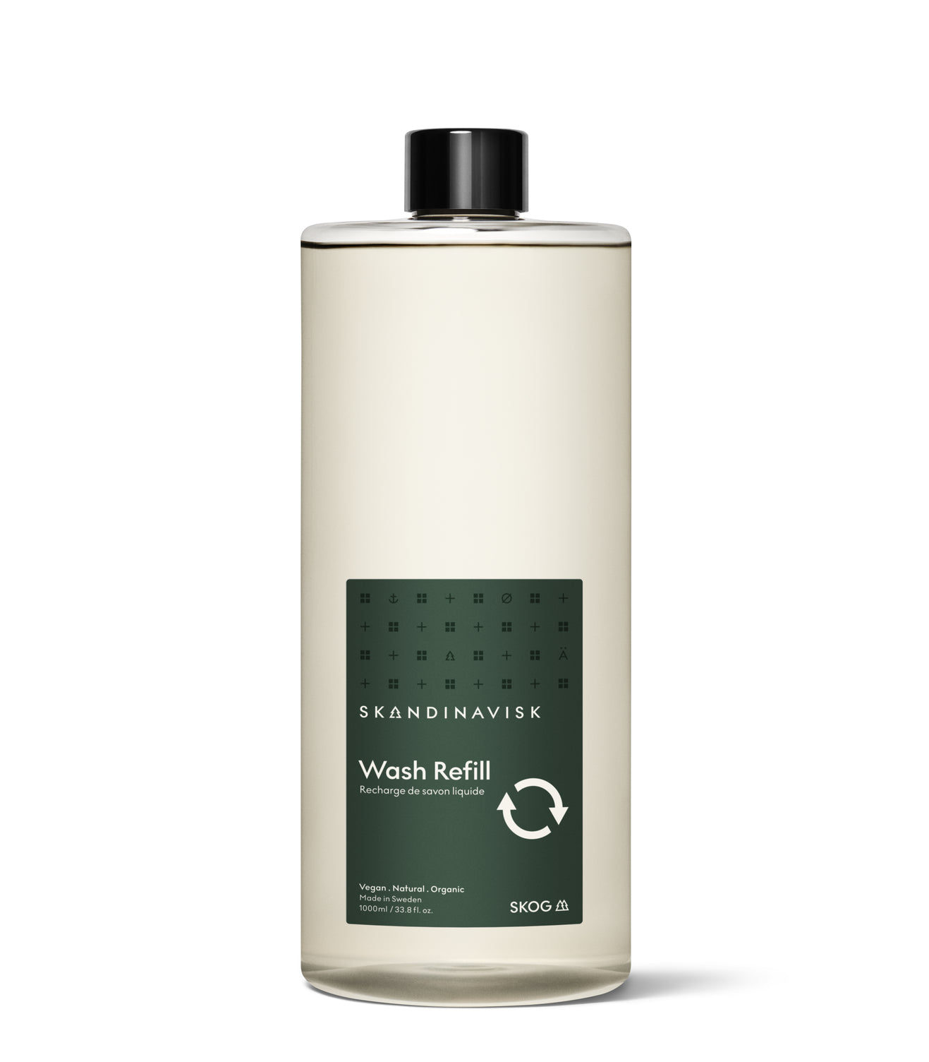 Sustainable, organic &amp; vegan liquid soap and hand wash SKOG, from Skandinavisk in price conscious refill size of 1000ml 