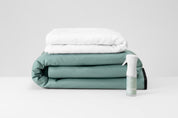 Cotton insert and pillow to infra-red sauna blanket