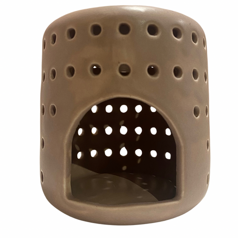 Well priced matt beige ceramic diffuser to use with a simple tealight to scent the room with essential oils or wax melts.