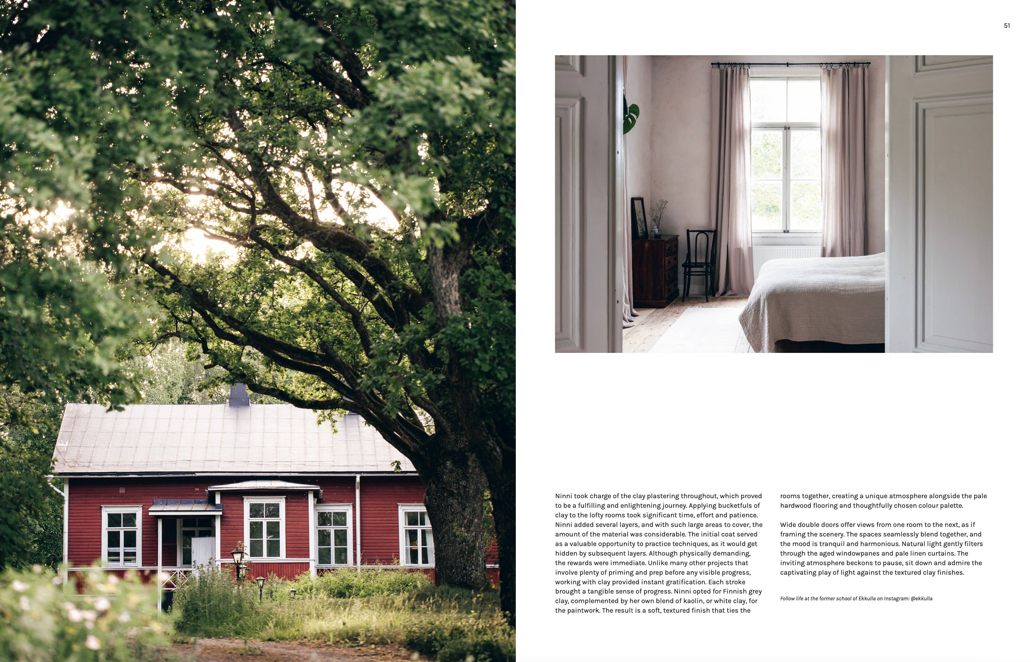 Hardcover book celebrating the makers, their homes and the visual exploration of the Nordic CLAY, meeting the artists with beautiful photography of Finnish life, by Cozy Publishing.