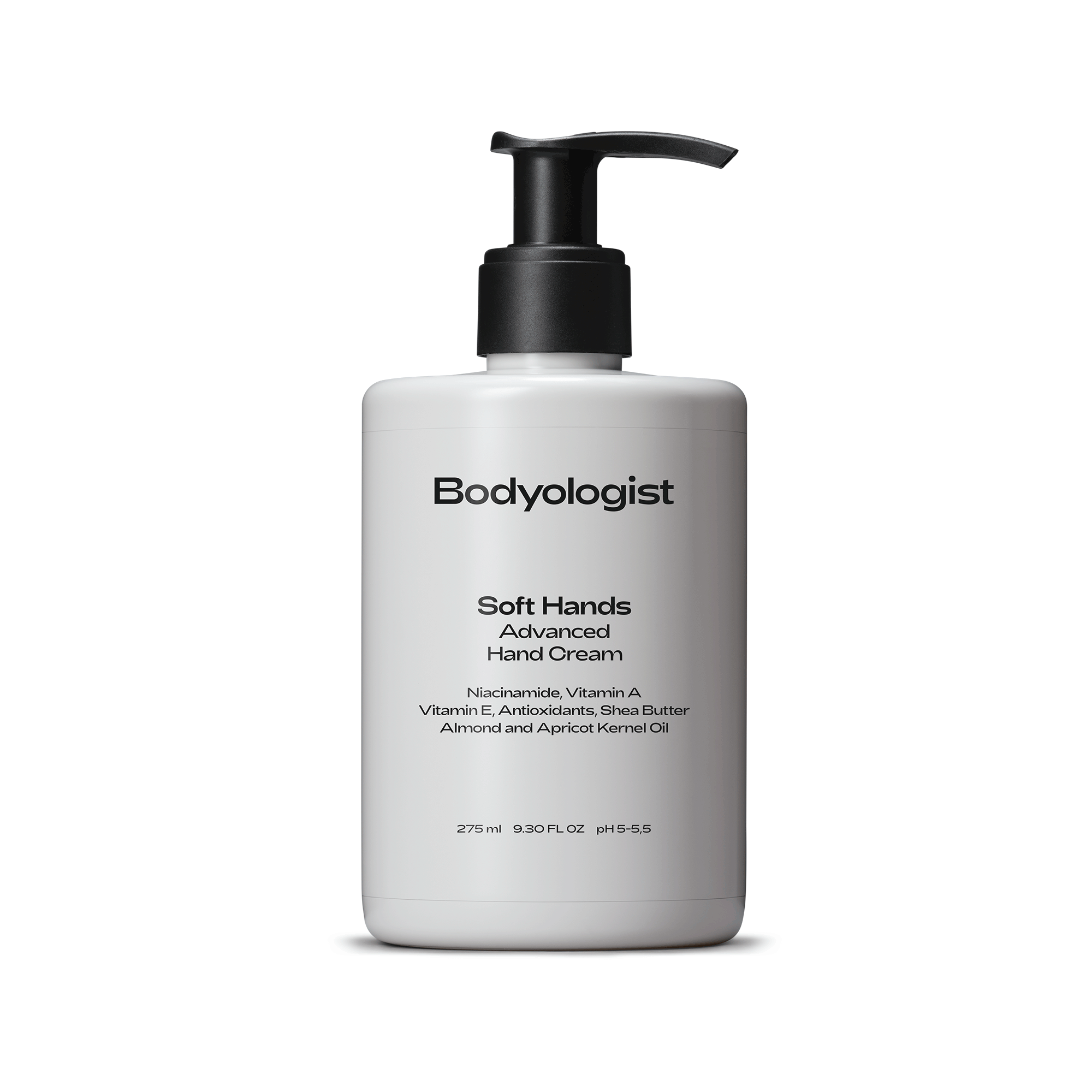 Bodyologist hand cream in a soft grey pump bottle is vitamin rich skincare for the hands,