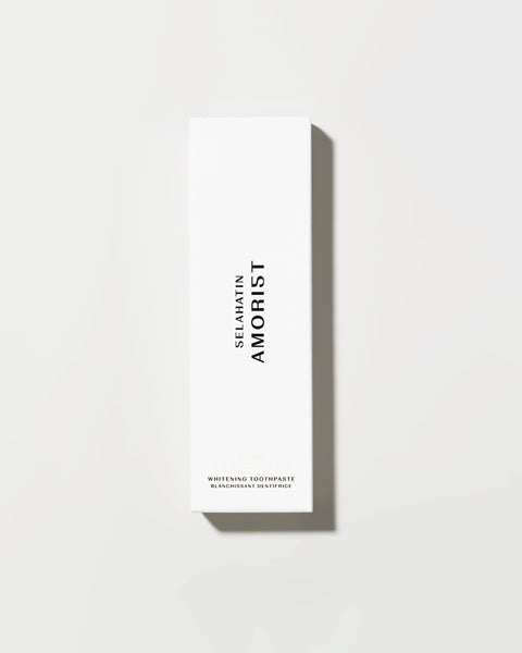 Amorist from Selahatin, vegan, natural luxury toothpaste in stylish white packaging . Gift giving for someone who has everything