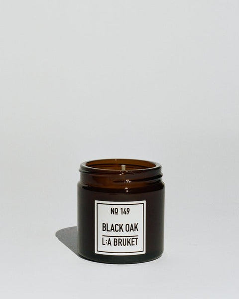 All natural, organic and vegan candle with the woody scent Black Oak, from the best of Sweden's coastal home fragrance brand, L:A Bruket