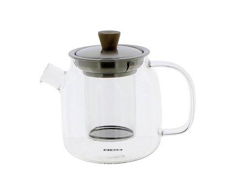 Enjoy a tea ritual with a Borosilicate glass teapot for the best flavour and benefits due to its large glass filter. enjoy seeing the leaves swirl! Stylish and easy to clean teapot from Ogo Living