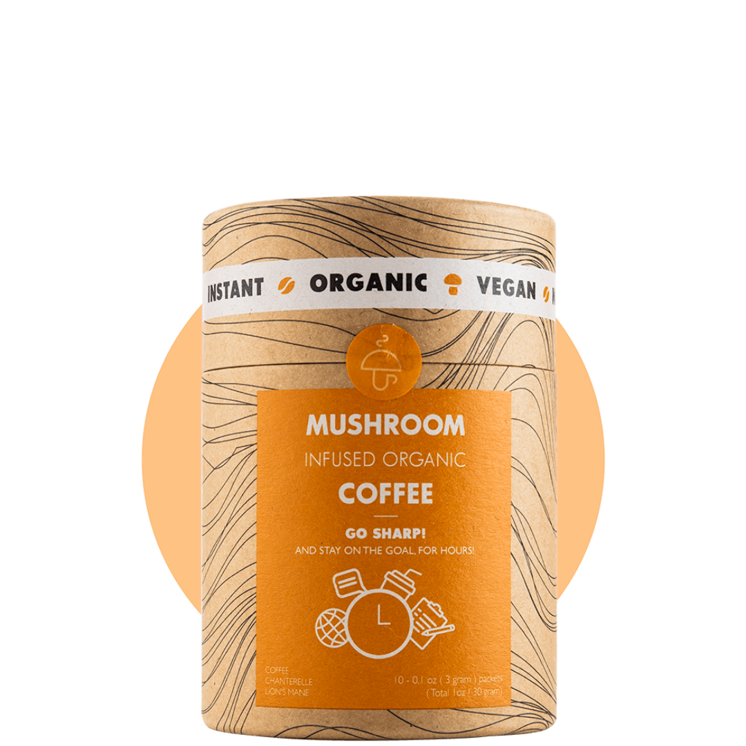 Go Sharp: Lions Mane and Chanterelle coffee