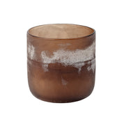 Large scented candle in sea glass jar for Nordic home style from Bloomingville