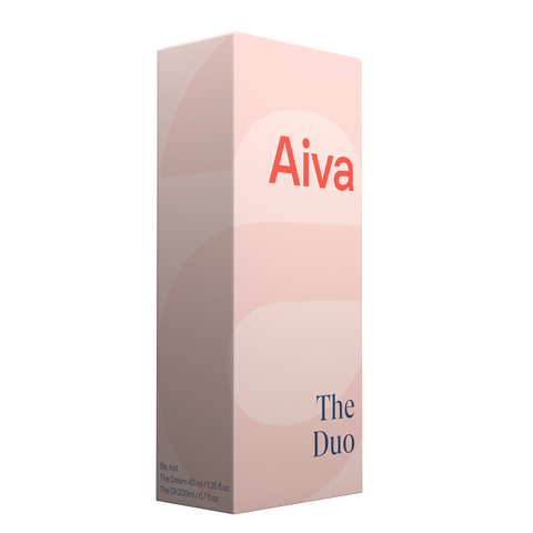 The Duo from Aiva The Cream and The Oil Giftset multi purpose skincare with carefully blended organic Nordic plant extracts (8424003797297)