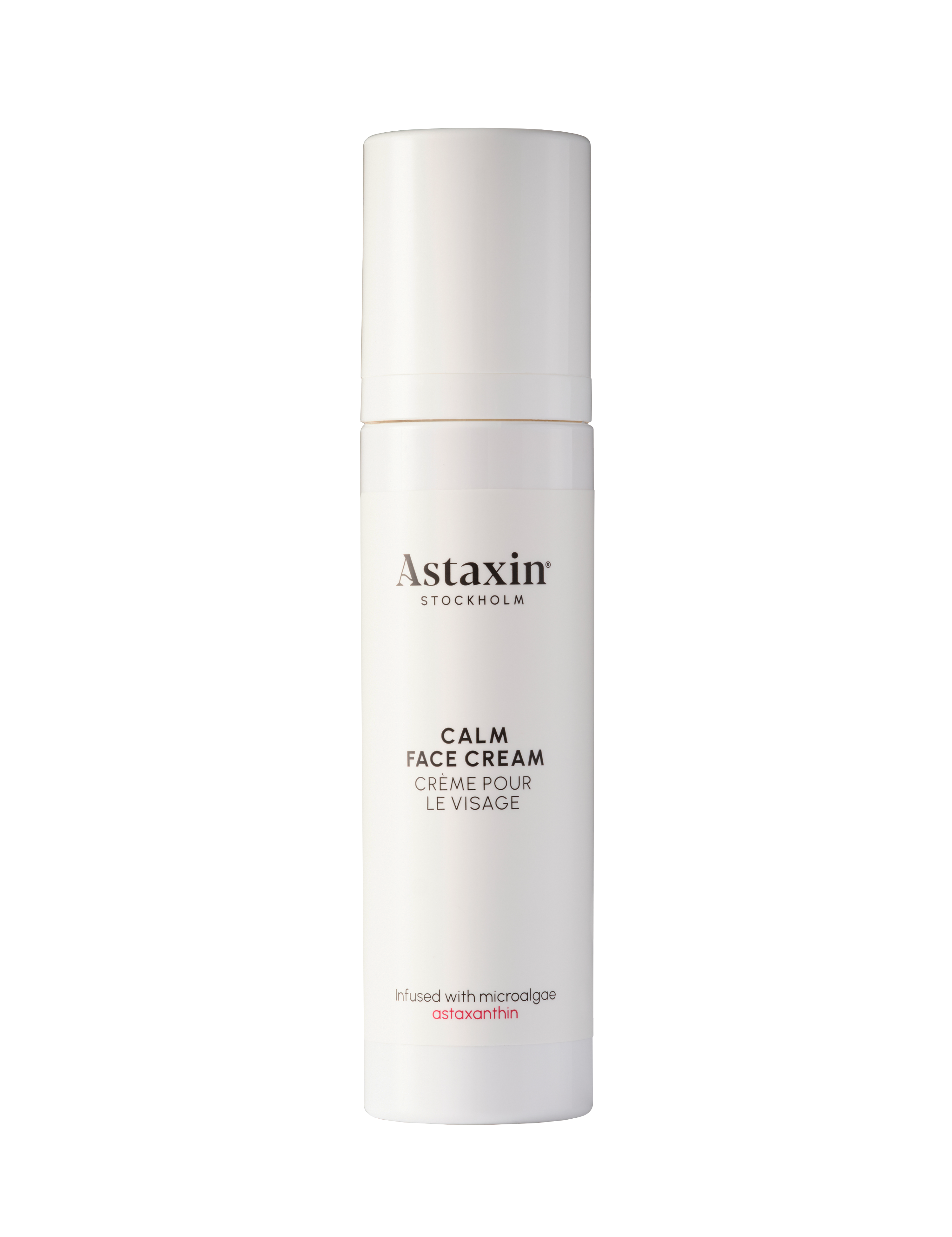 Skin soothing & calming  face cream with microalgae from Sweden's latest skincare revolutionary brand, Astaxin