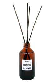 All natural, organic and vegan room diffuser in amber glass with the woody scent Beach Fire (previously Black Oak) from the best of Sweden's coastal home fragrance brand, L:A Bruket