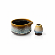 Cream & Blue Ceramic Matcha Accessories Set