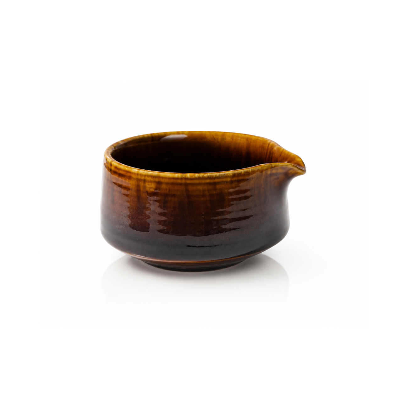 Red & Indigo Glaze Matcha Bowl & Whisk Holder Set