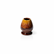 Red & Indigo Glaze Matcha Bowl & Whisk Holder Set