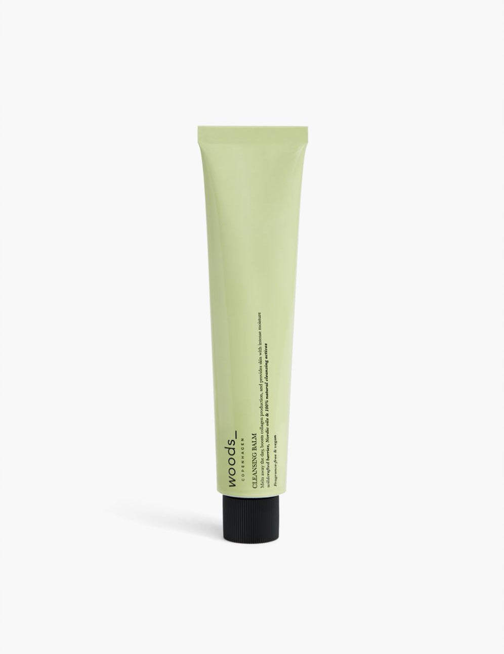 Light green metal tube with natural, organic vegan Cleansing Balm for all skins, unisex , made by Woods Copenhagen (8509497213233)