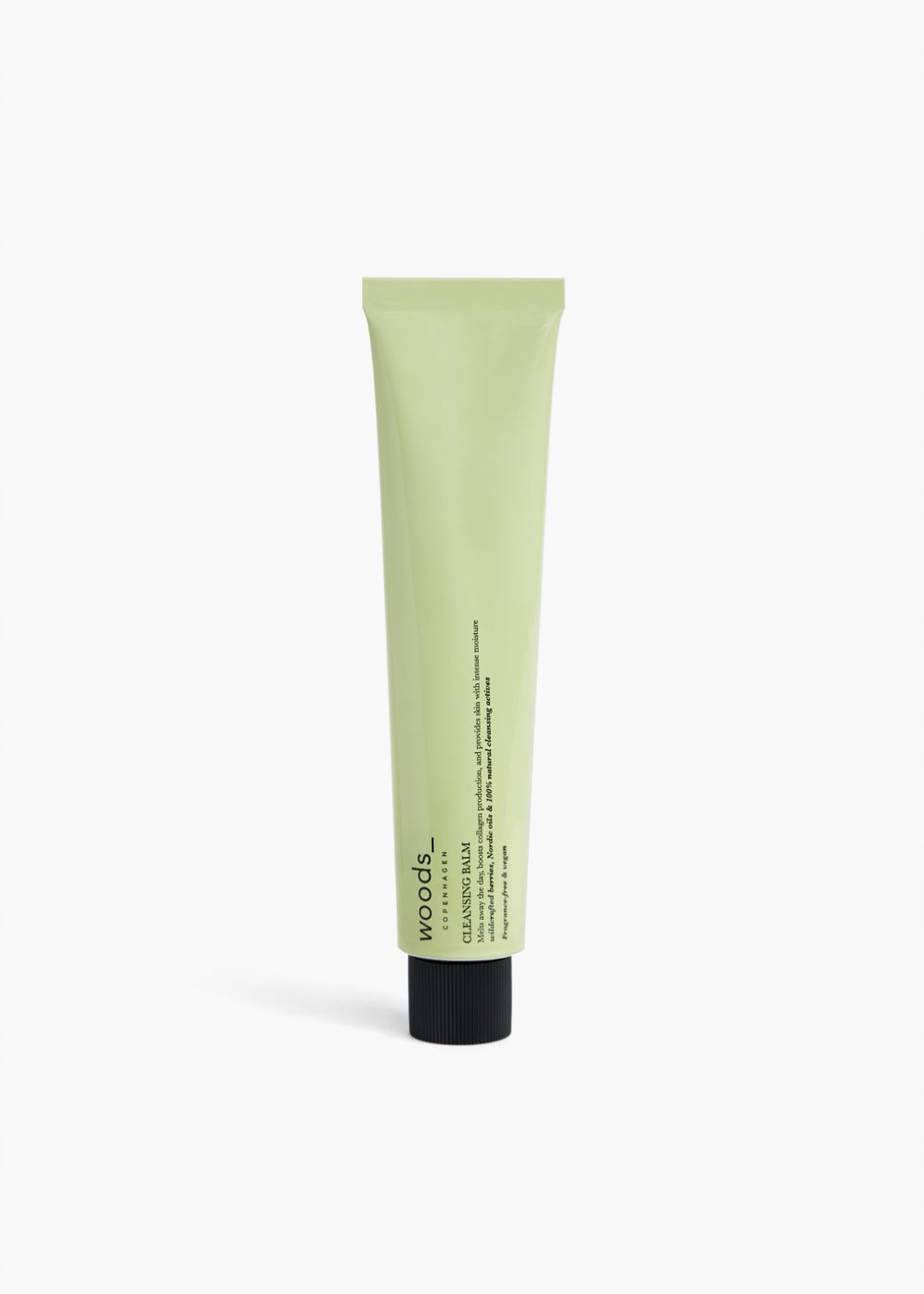 Light green metal tube with natural, organic vegan Cleansing Balm for all skins, unisex , made by Woods Copenhagen (8509497213233)