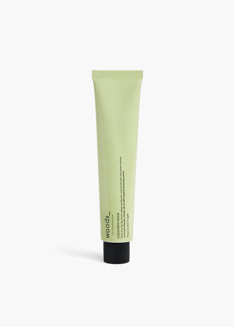 Light green metal tube with natural, organic vegan Cleansing Balm for all skins, unisex , made by Woods Copenhagen (8509497213233)