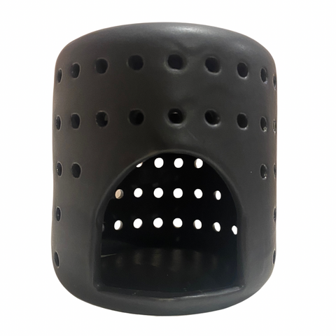 Well priced matt black ceramic diffuser to use with a simple tealight to scent the room with essential oils or wax melts.