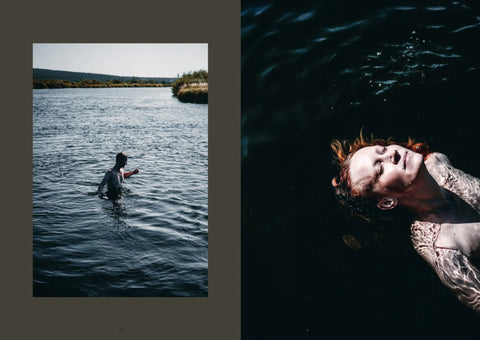 Hardcover book celebrating the sauna experience with stunning photography of the Finnish nature, by Cozy Publishing.