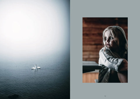 Hardcover book celebrating the sauna experience with stunning photography of the Finnish nature, by Cozy Publishing.