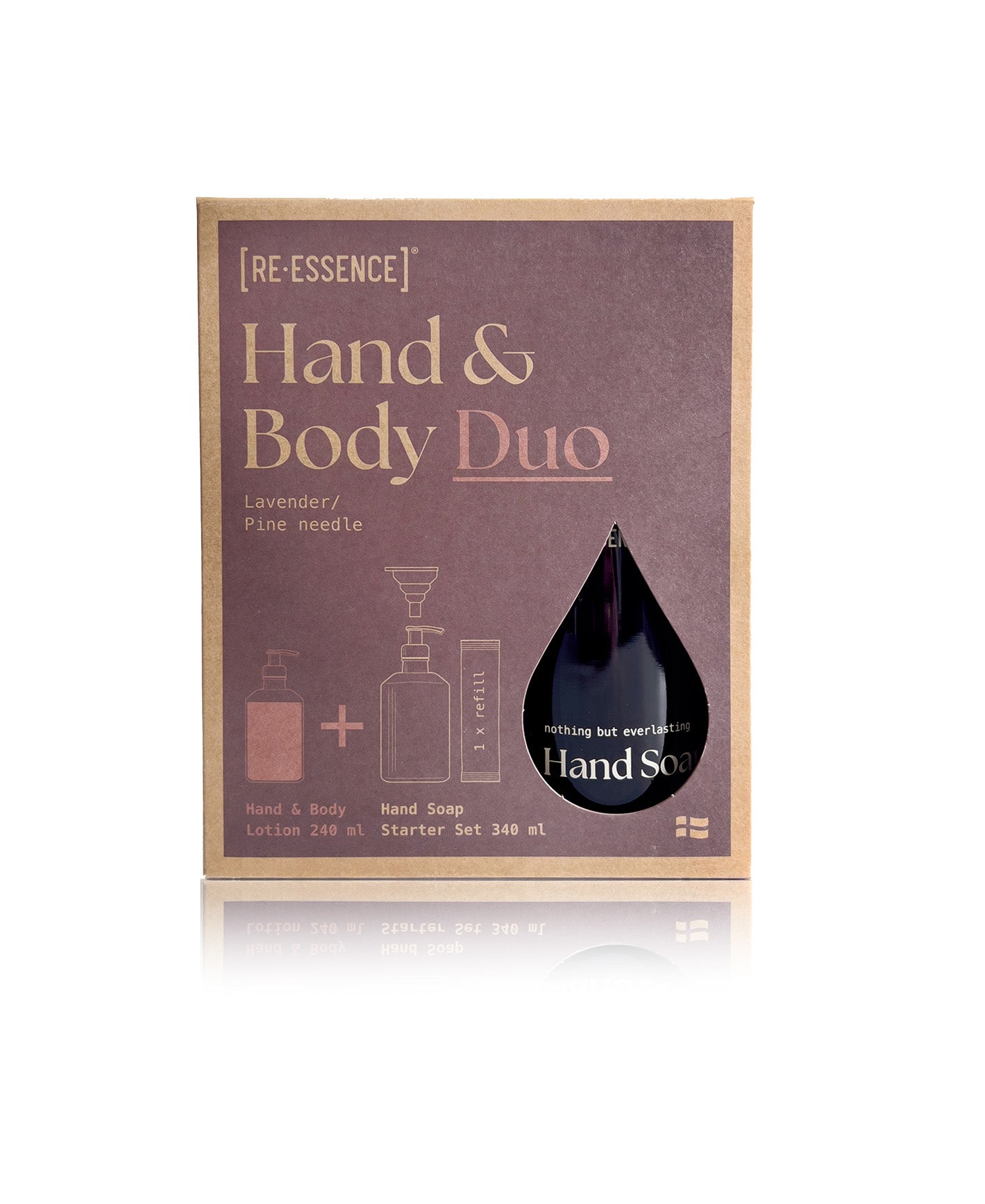 Gift Box Hand soap and lotion duo : Lavender Pine Needle