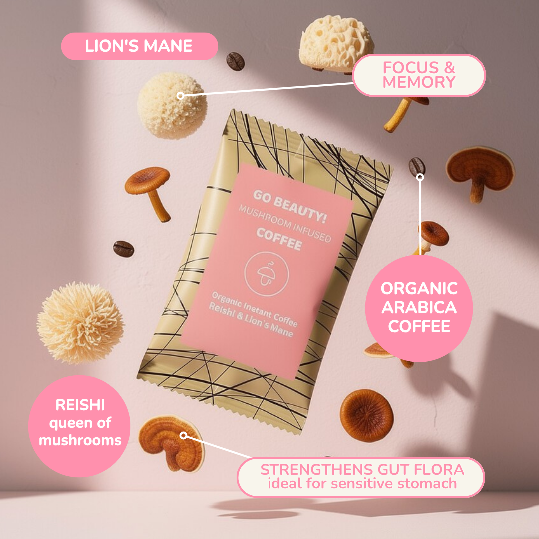 Go Beauty: Reishi and Lion's Mane coffee