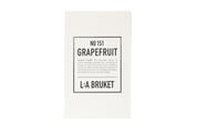 All natural, organic and vegan candle in amber glass with the clean citrus scent of Grapefruit, from the best of Sweden's coastal home fragrance brand, L:A Bruket