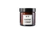 All natural, organic and vegan candle in amber glass with the clean citrus scent of Grapefruit, from the best of Sweden's coastal home fragrance brand, L:A Bruket