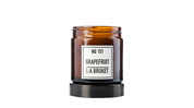 All natural, organic and vegan candle in amber glass with the clean citrus scent of Grapefruit, from the best of Sweden's coastal home fragrance brand, L:A Bruket