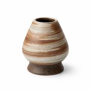 Ceramic Whisk Holder: Light Grey/Brown