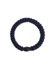 Kknekki old navy original hair tie with dark navy iconic logo bead.