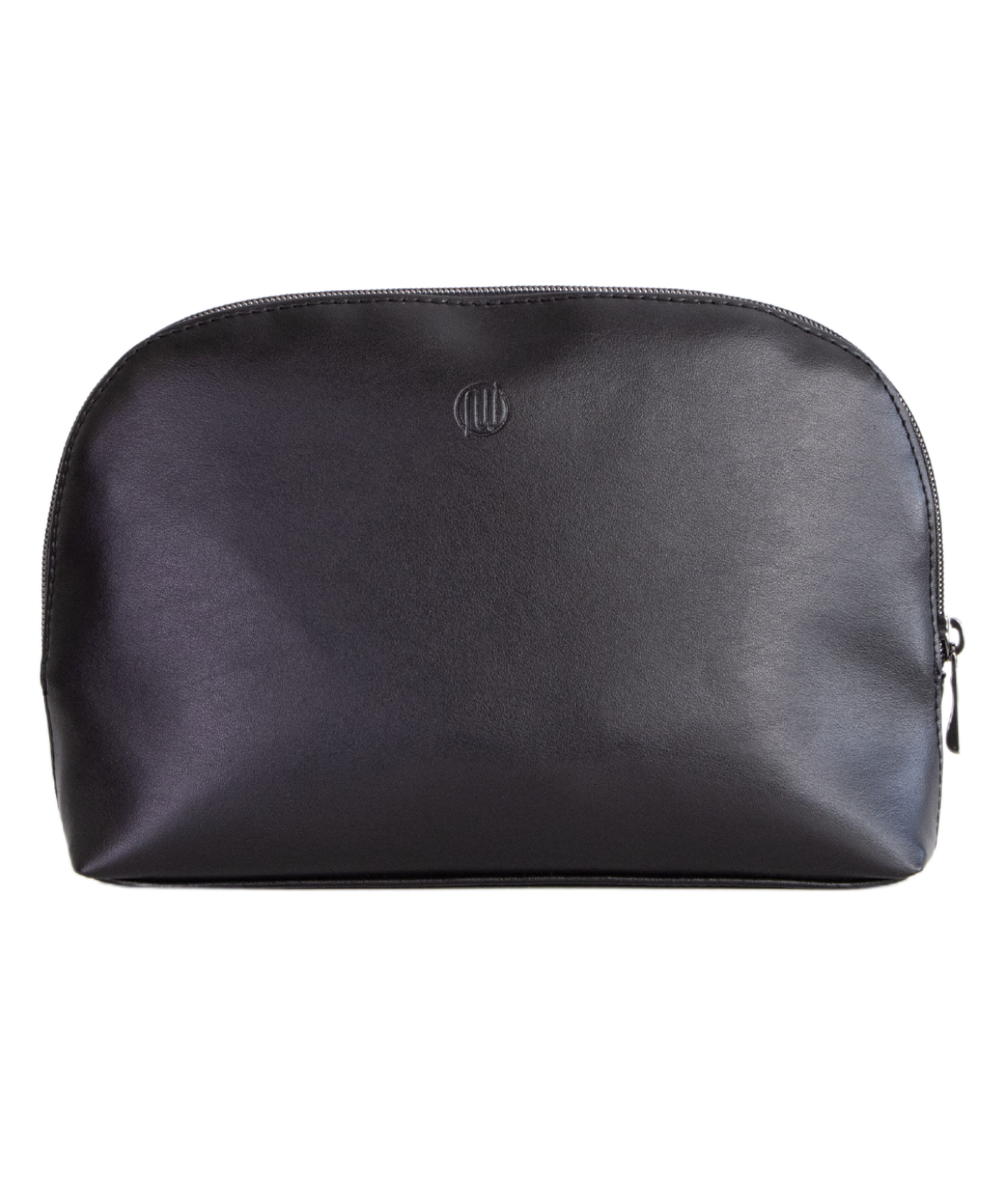 Black vegan leather luxury make up and beauty holdall for ethical and sustainable  solutions with style, made in EU by Nuuwai.