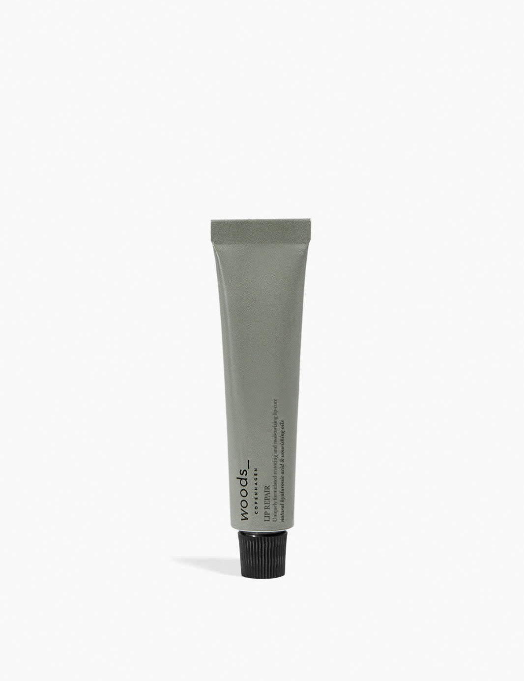 For chapped lips and a great conscious gift, try the mint flavoured lip balm, all natural, organic vegan Lip Repair in grey metal tube for all irritated skin, unisex , made by Woods Copenhagen. (8511345164593)