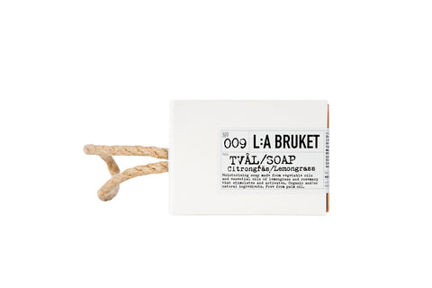 Natural, vegan & organic bar soap on a rope inspired by the nature of Sweden's West Coast from the best selling minimalist L:A Bruket