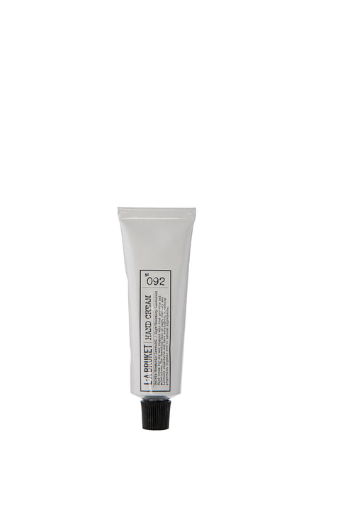 Natural, vegan & organic hand cream in a stylish white metal tube from the nature of Sweden's West Coast by the best selling minimalist L:A Bruket