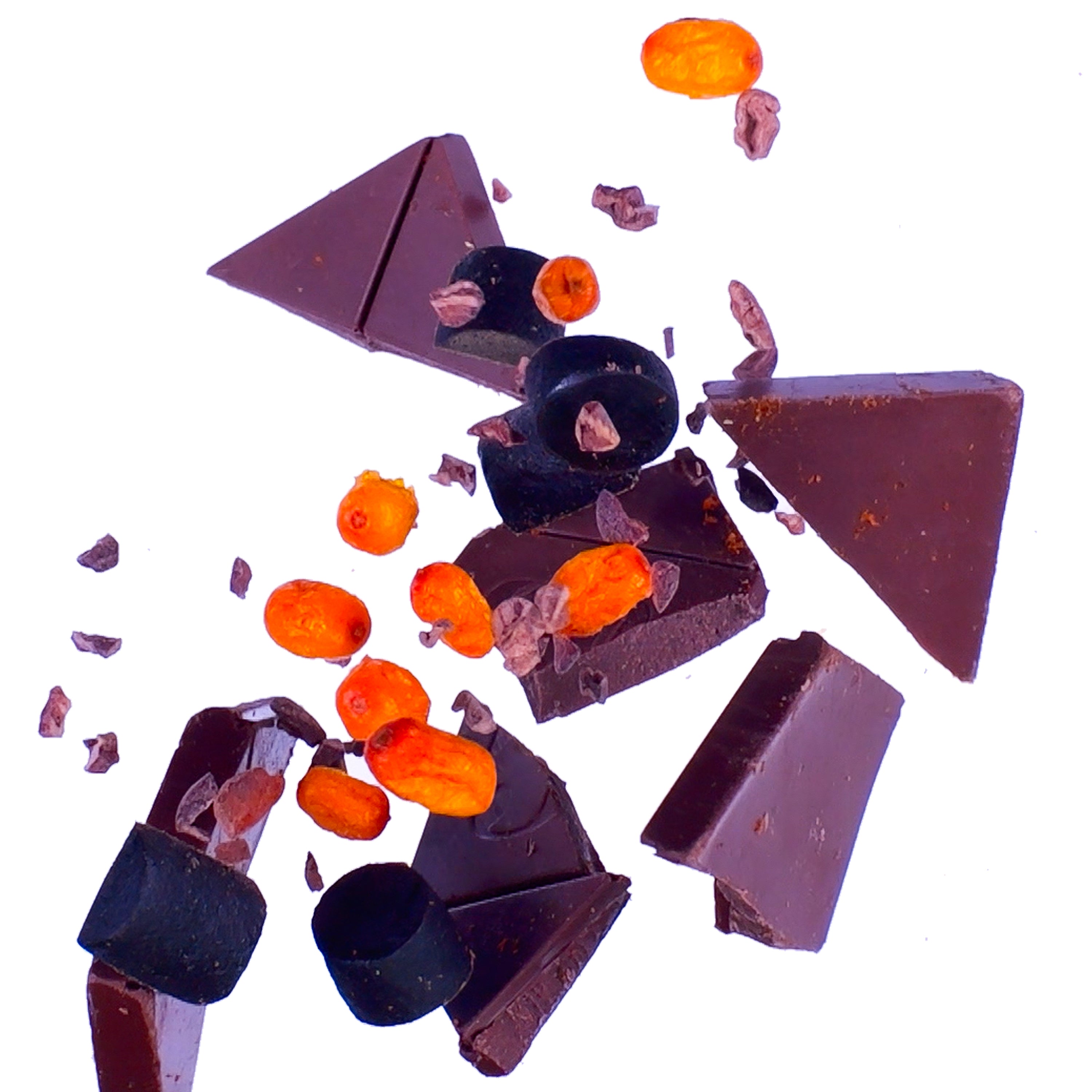 Licorice  and Sea Buckthorn Chocolate 53%