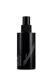 Sleek black glass bottle with stark white text creates a stylish minimalist skincare line from OM-SE. This face mist is vegan and totally organic for easy beauty routines, ideal for acne & problem skin.