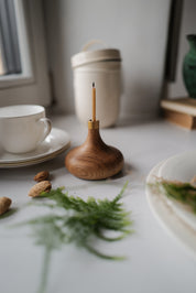 Oak candle stick