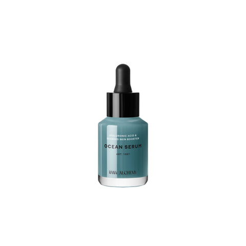Ocean Serum with marine algae and blue tansy to fight inflammation and protect skin from Denmark's skincare brand Raaw Alchemy