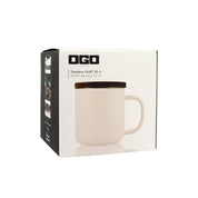 Sandstone tea infuser mug : white